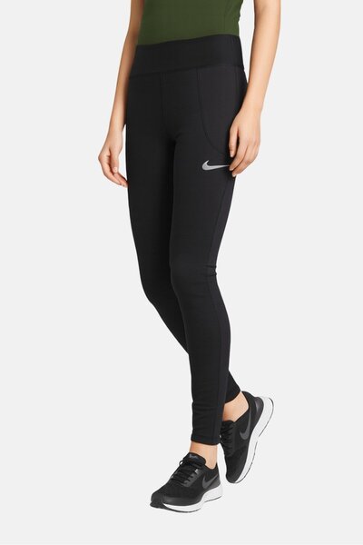 Nike بنطال رياضي ضيق للتدريب للنساء، أسود