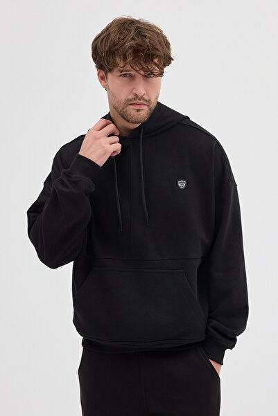 Hoodraze Φούτερ Unisex Άνετο και Φαρδύ Κοστούμιας Φούτερ με κουκούλα