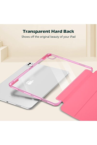 PROCASE Smart Case for iPad Pro 11" (M5 2025 / M4 2024) with Pencil Holder - Melonpink