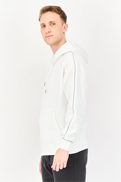 Puma Men Relaxed Fit Long Sleeves Outdoor Hoodie, White