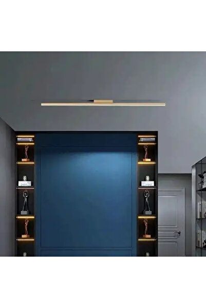 LED CONCEPT LED chandelier with three types of light, golden, linear, 32W, 80x4x6cm