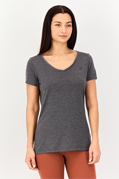 Asics Women Sportswear Fit Short Sleeve Training T-Shirt, Heather Grey