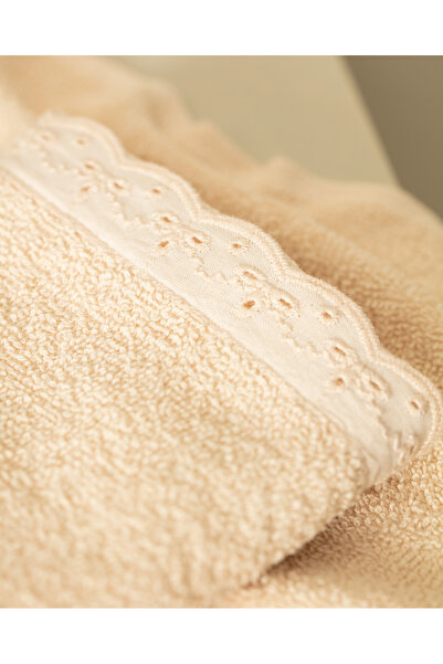 Madame Coco Angella 2-пакет 100% бавовняних рушників для рук - бежевий - 30x45 см