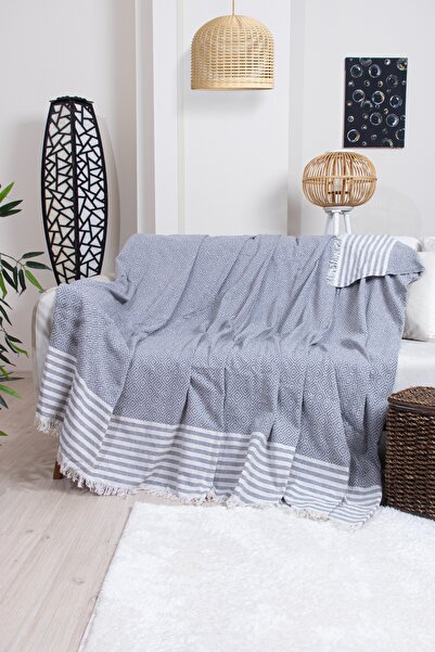 Valoroso Tekstil Husa de scaun din bumbac cu model diamant 170X210 cm |   Husă decorativă pentru canapea, pat și televizor