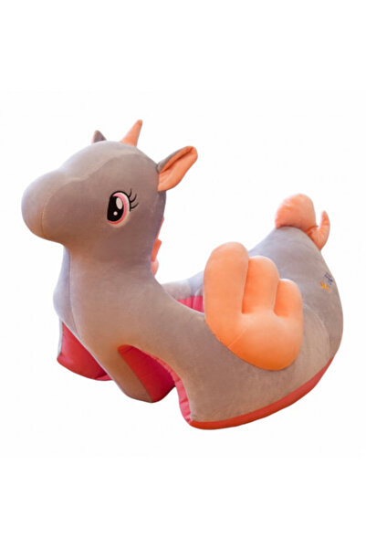 OEM Fotoliu pluș pentru bebeluși cu spătar și suport pentru picioare, Unicorn...