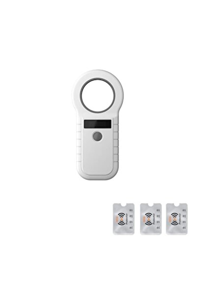 UnderShop Scaner de microcipuri pentru animale RFID, FDX-B și EMID, 125/134.2 kHz, alb, 3 protecții RFID