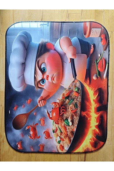 sgeteknoloji Sge Technology 55X45 cm 3 Angry Chef Anti-Slip Base Speed Surface Gamer Mouse Pad Gaming Pad