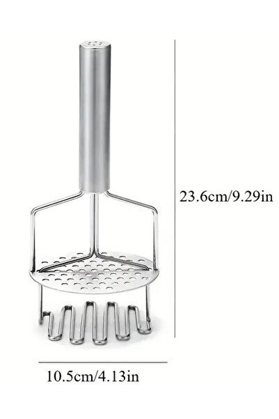 MİMOZA PARK Stainless steel potato masher double layer potato masher puree maker