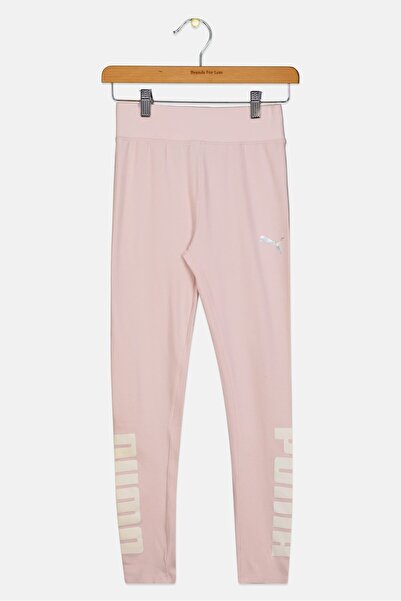 Puma Kids Girl Sportswear Fit Brand Logo Training Leggings, Pink