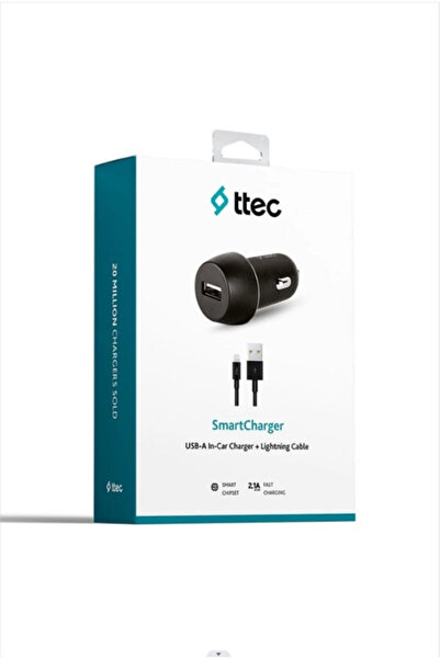 TTEC PLUS Ttec SmartCharger 2.1A Araç Çakmaklık Şarj Aleti + Lightning Kablo