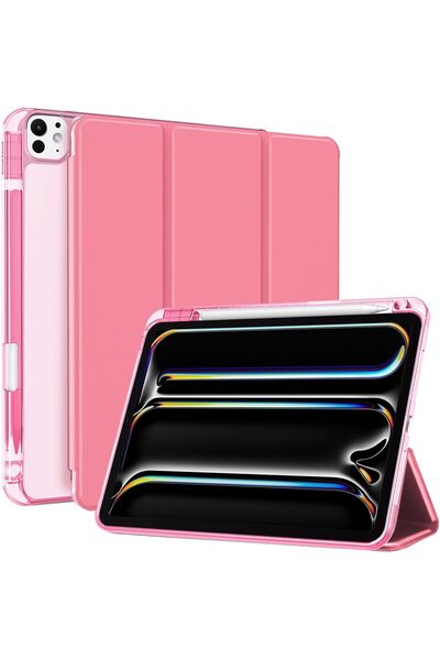 PROCASE حافظة ذكية لجهاز iPad Pro مقاس 11 بوصة (M5/M4، 2025/2024) مع حامل قلم، وظهر شفاف رفيع