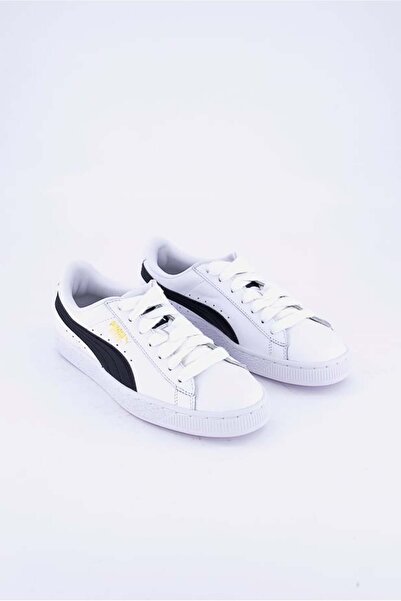 Puma Junior Boys Basket Classic Shoes, White