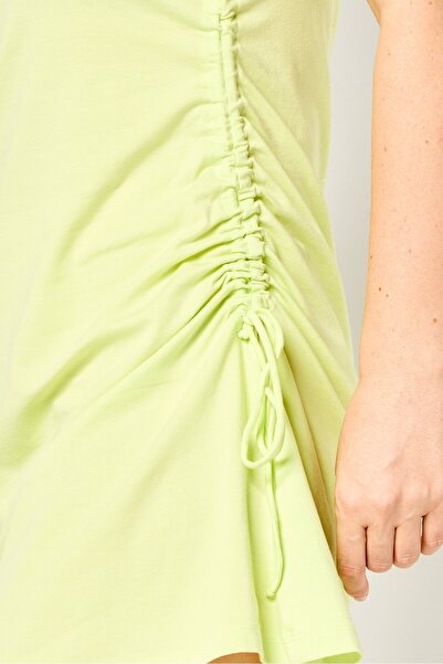 Karl Lagerfeld Women Plain String Mini Dress, Lime