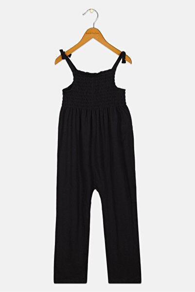 GAP Toddlers Girl Plain Sleeveless Jumpsuits, Black