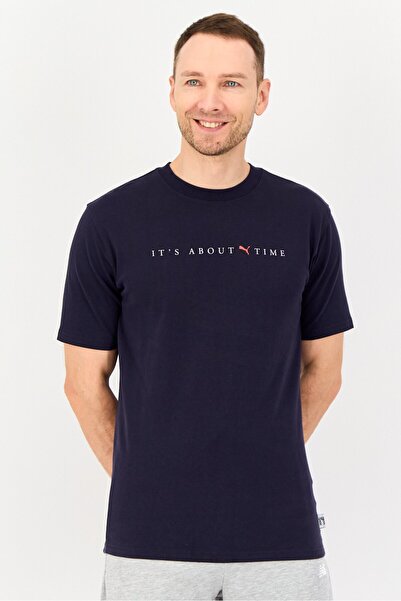 Puma x Select Men Sportswear Fit Short Sleeve Outdoor T-Shirt, Navy