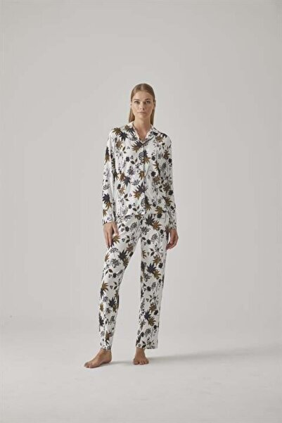 Relax Mode Kadın Gömlek Pijama Takım - 10778