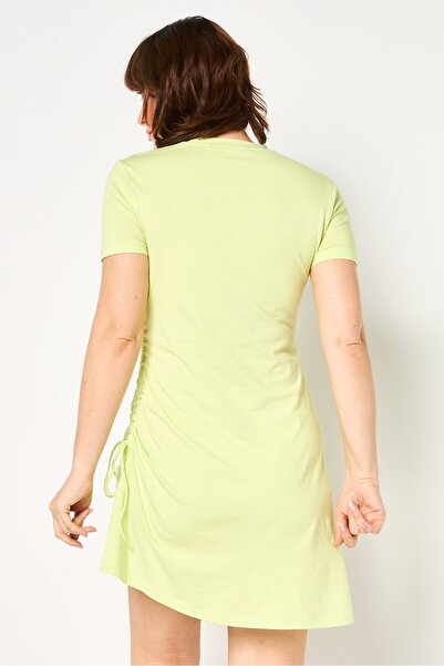 Karl Lagerfeld Women Plain String Mini Dress, Lime
