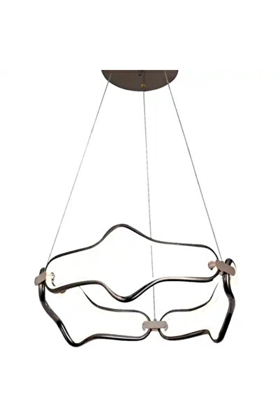 LED CONCEPT LED chandelier with three types of light, gray, asymmetrical, 120W, 50x50x100cm