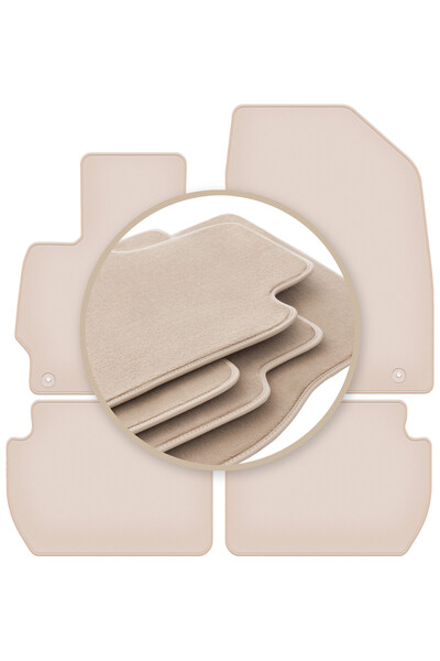 Other Covorașe auto PREMIUM bej pentru: Mitsubishi Outlander II crossover 2006-2013