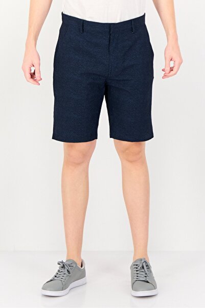Kenneth Cole Men Regular Fit Heather Chino Shorts, Navy