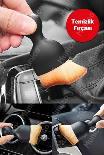Munico Araba İç Temizlik Fırçası – LED Ekran, Gösterge Paneli ve Direksiyon Ç...