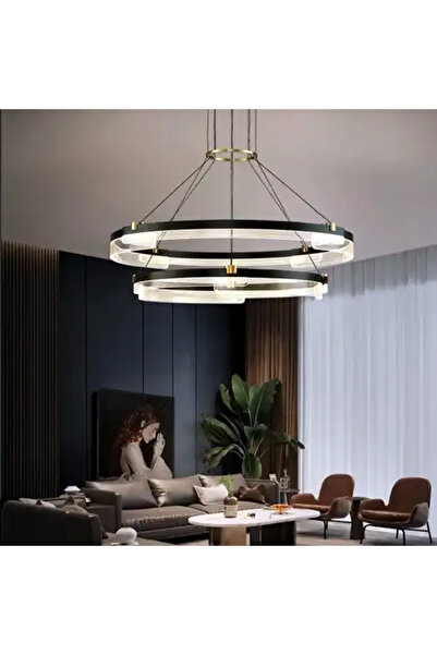 LED CONCEPT LED chandelier with three types of light, remote control, adjustable intensity, 160W, 80x80x120cm