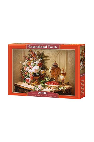 Castorland Пъзел 3000 части Лалета и други цветя 300488