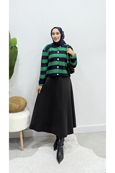 modasusev Scuba Suit with Skirt and Cardigan