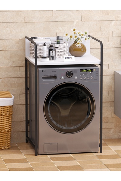 EGEMEV Banyo Dolabı Çamaşır Ve Kurutma Makinesi Dolabı Çamaşır Makinesi Üstü ...