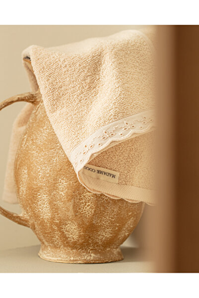 Madame Coco Angella 2-пакет 100% бавовняних рушників для рук - бежевий - 30x45 см