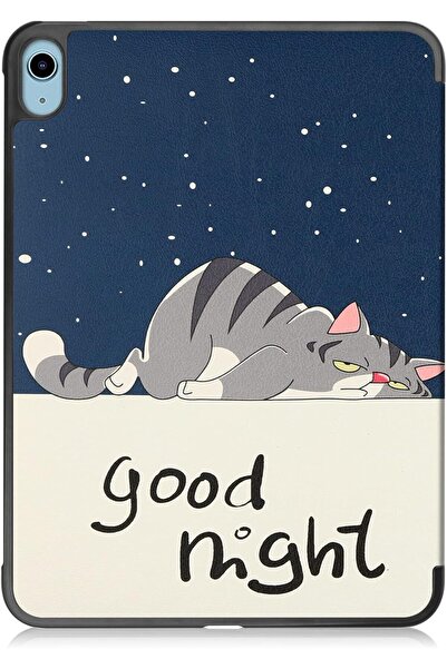 Generic Hard Protective Case for iPad 10.9 (2022, 10th Gen) Slim Lightweight with Auto Sleep/Wake, Tri-fold