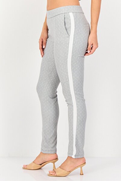 Reiko Women Street Fit Micro Dot Print Straight Leg Pants, Multicolor