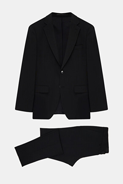 W Collection Black Buttoned Suit