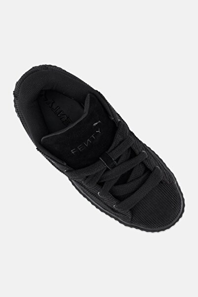 Puma X Fenty Kids Girl Creeper Phatty Corduroy Lace Up Outdoor Shoes, Black