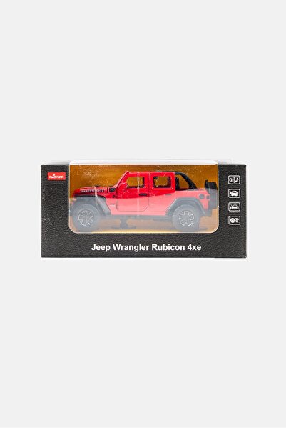 Rastar 1/36 Scale Jeep Wrangler Rubicon Diecast Car, Red