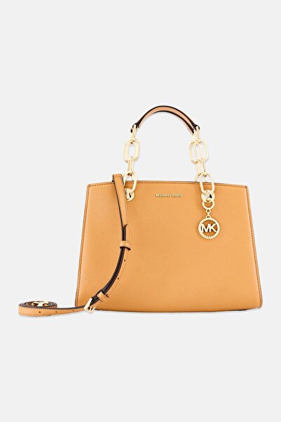 Michael Kors Women Brand Logo Satchel Bag, Brown