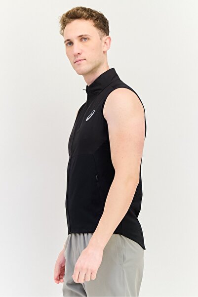 Asics Men Sportswear Fit Sleeveless Running Vest, Black