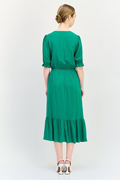 ORSAY Women Plain Fit And Flare Dress, Green