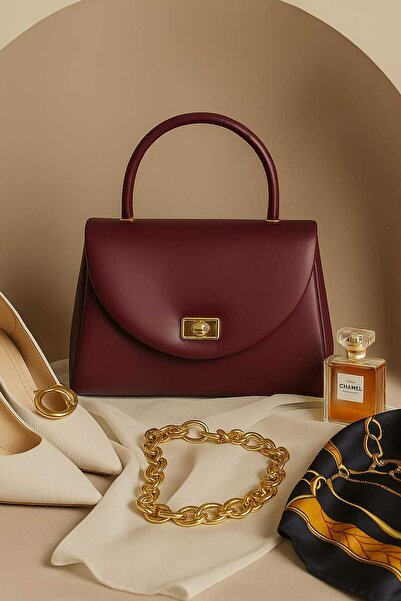 Mimoza Women's Hand Shoulder Bag - Mini Stylish with Gold Chain Strap Detail