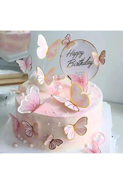 WOMEN 'S HEART PEMBE KELEBEK SÜS 42 ADET