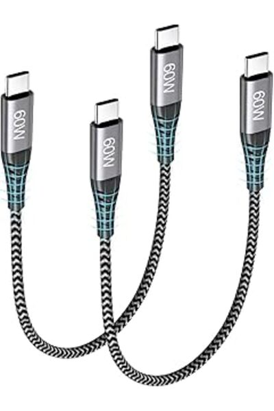 otherland T Tercely 2-Pack 25cm USB-C to USB-C Fast Charging Cable PD 60W Nyl...