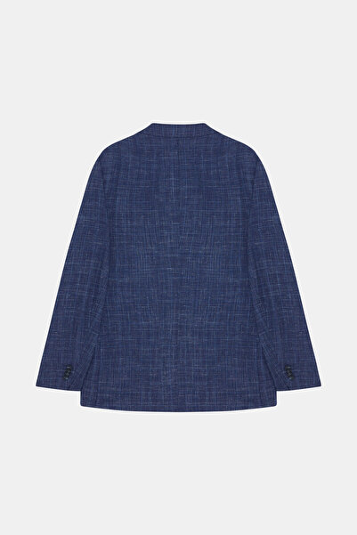 W Collection Dark Blue Buttoned Suit