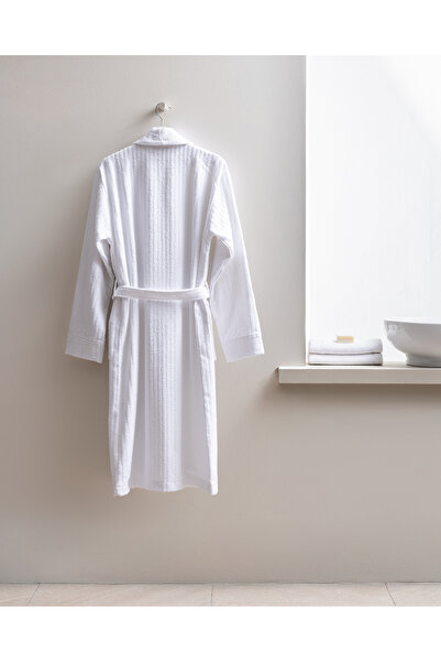 Madame Coco Ανδρικό μπουρνούζι Deep Shalwar 100% βαμβάκι - Λευκό