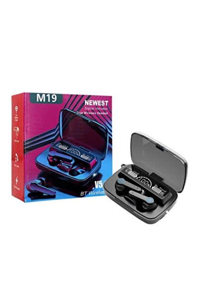 Tim Wireless headphones with screen, TWS – Bluetooth 5.3, digital display, touch control