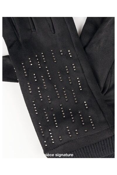 PIECE SIGNATURE قفازات فاخرة للنساء (95% بوليستر 5% سباندكس)