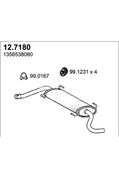 ASSO Toba Esapament Finala Citroen Jumper 2 Bus/Jumper 2 Caroserie/Jumper 2 P...