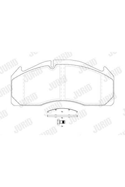 Jurid Set Placute Frana Frana Disc Volvo FH12/FH16/Fm