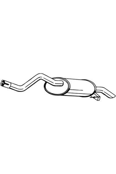 BOSAL Toba Esapament Finala Renault Clio Symbol 1/Symbol 2
