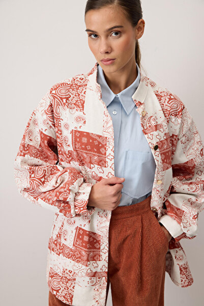 Touché Privé Shawl Pattern Bomber Jacket