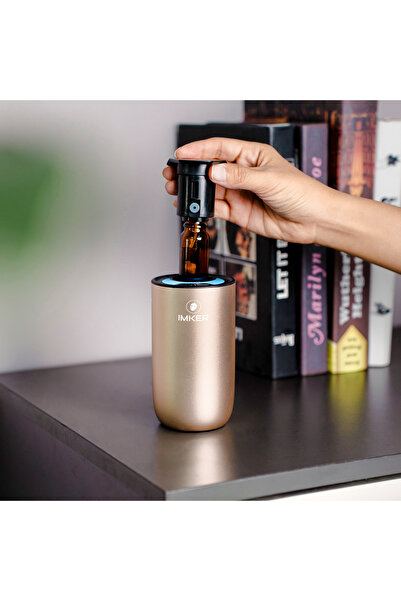 IMKER Aparat odorizant profesional auto, casa, birou AromaLUX XS02.AC PLUS, Auriu Cappuccino
